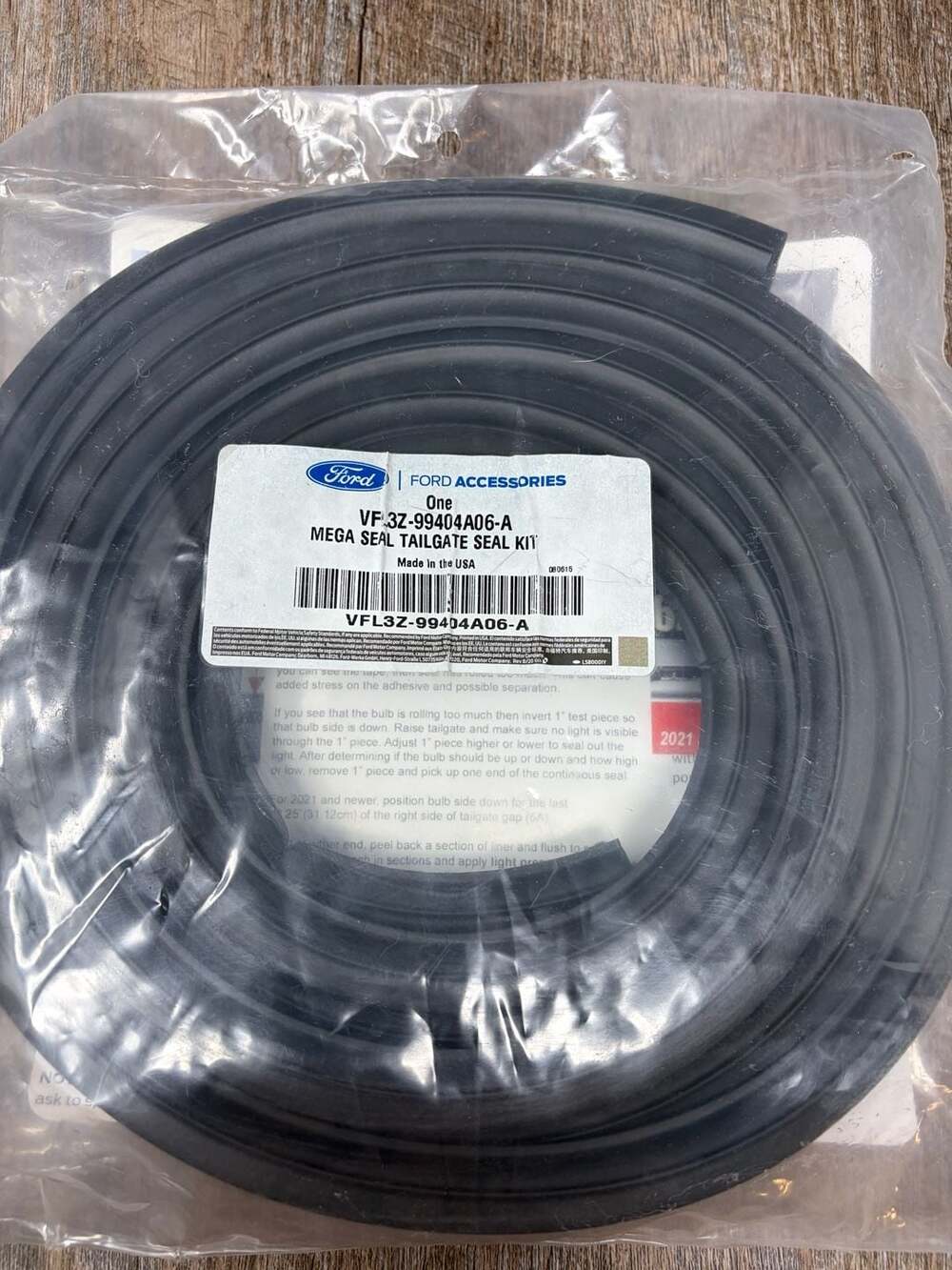 Ford NEW Genuine 2015-22 F150 Mega Seal Tailgate Seal VFL3Z-99404A06-A New OEM